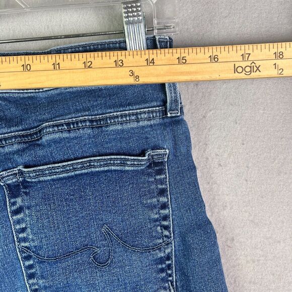 AG Adriano Goldschmied Jeans Womens 30 x 27 Anthropologie The Stevie Ankle Blue - Picture 11 of 16
